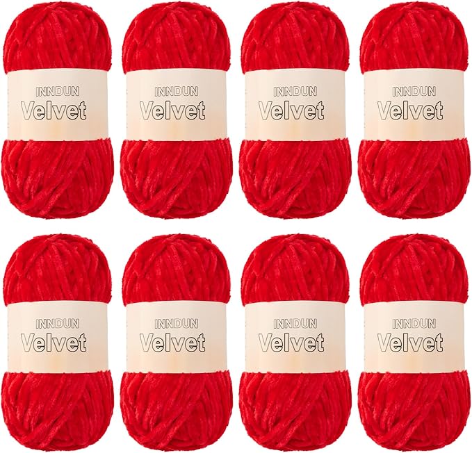 Soft Velvet Chenille Yarn for Crocheting, Super Bulky Yarn for Blankets