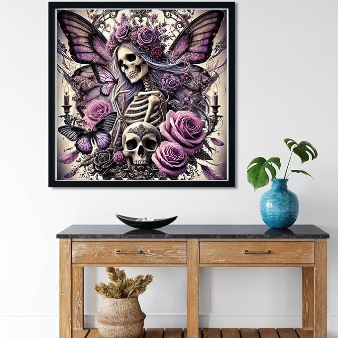 Diamond Art Kits for Adults Sugar Skull Diamond Painting Kit 14x14in