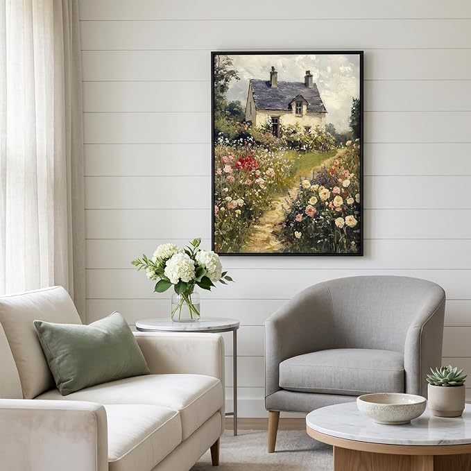 Diamond Art Painting Kits for Adults,Vintage Garden Scenery,12x16 Inch