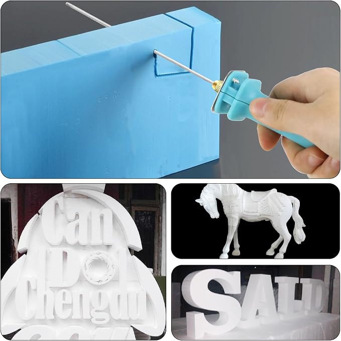 Foam Cutter Electric Hot Wire Foam Cutter Kit Foam Cutting Pen Set 30W 15cm Styrofoam Cutting Pen With Power Adaptor Electric Cutting Machine Pen Tools Kit For Art Making Foam Carving