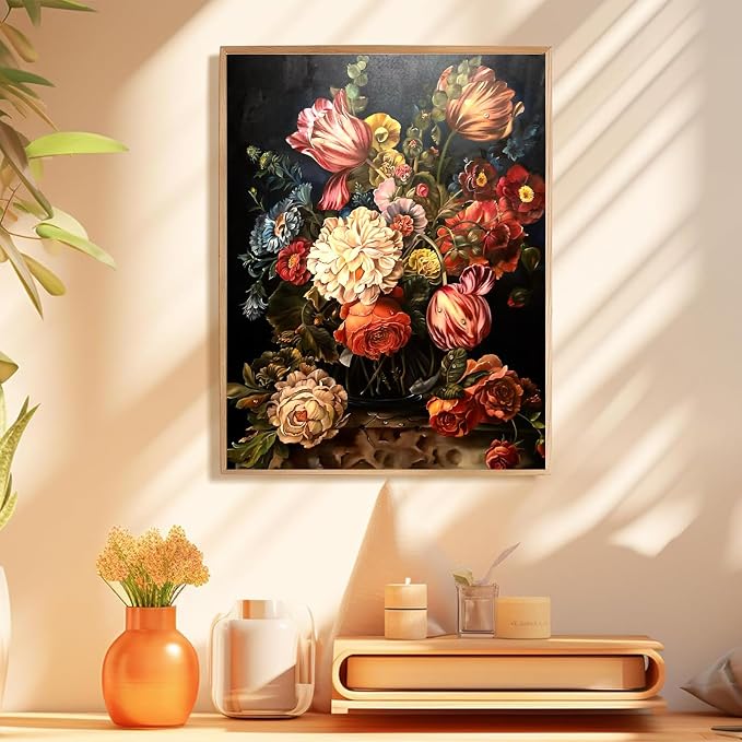 Paint by Numbers Kit for Adults, Paint by Numbers Kit for Adults 16x20 Inch | Flower Paint by Numbers Kit for Adults, Acrylic Painting by Numbers, DIY Arts and Crafts for Gifts or Home Decor