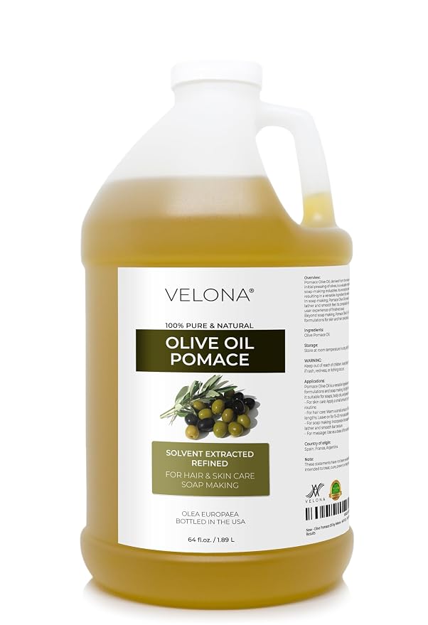 velona Olive Pomace Oil - 64 fl oz, Solvent Extracted, Refined