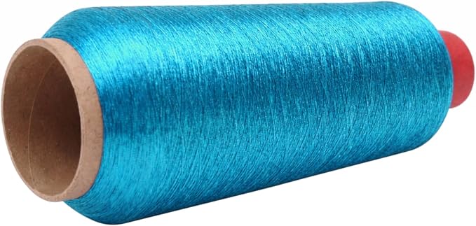 Mandala Crafts Metallic Teal Embroidery Floss for Sewing, 3281 Yard Spool