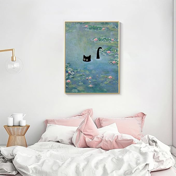 Black Cat Diamond Art Kits for Adults Cute Diamond Painting Kit Beginner