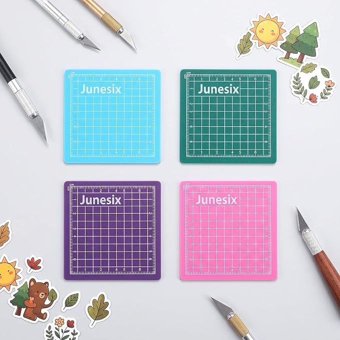 4Pcs Small Cutting Mat, Self Healing Craft Mat