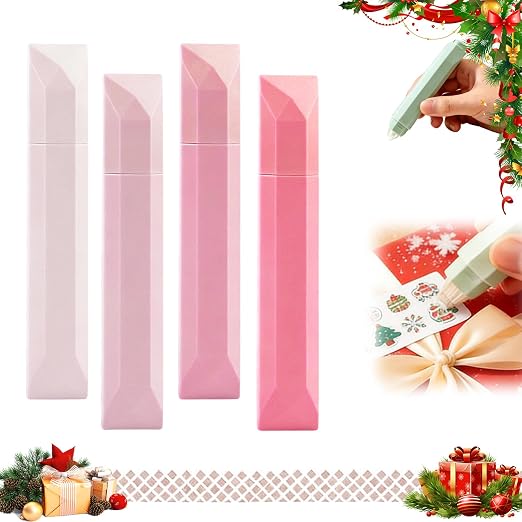 4 Pcs Double Sided Tape Pens ， Scrapbooking Double Sided Tape Roller