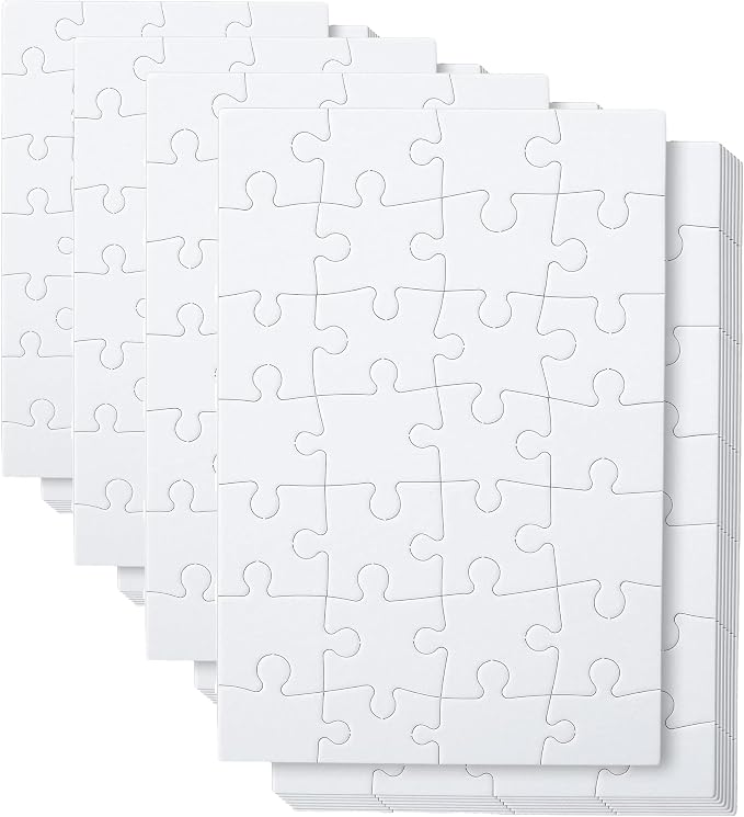 Mr. Pen- Blank Puzzle, 40 Pack, 28 Pieces/Pack, 5.5" x 8.1"