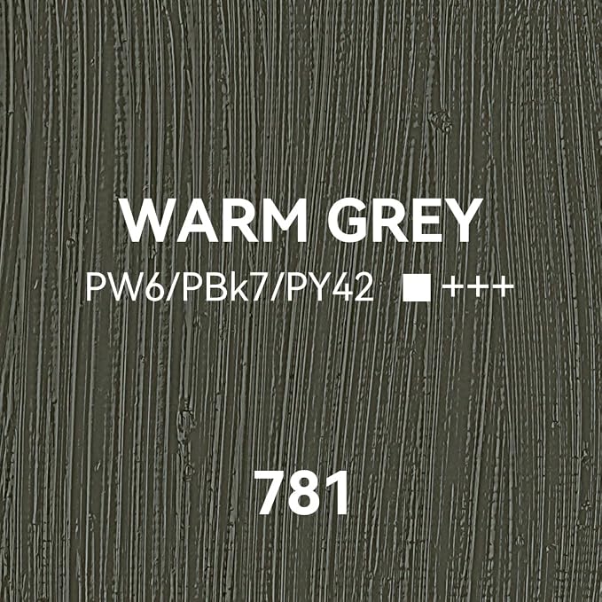 PHOENIX Warm Grey Oil Paint - Studio Oil Paint Single Large Tube - 170ml / 5.75 Fl oz. Warm Grey 781