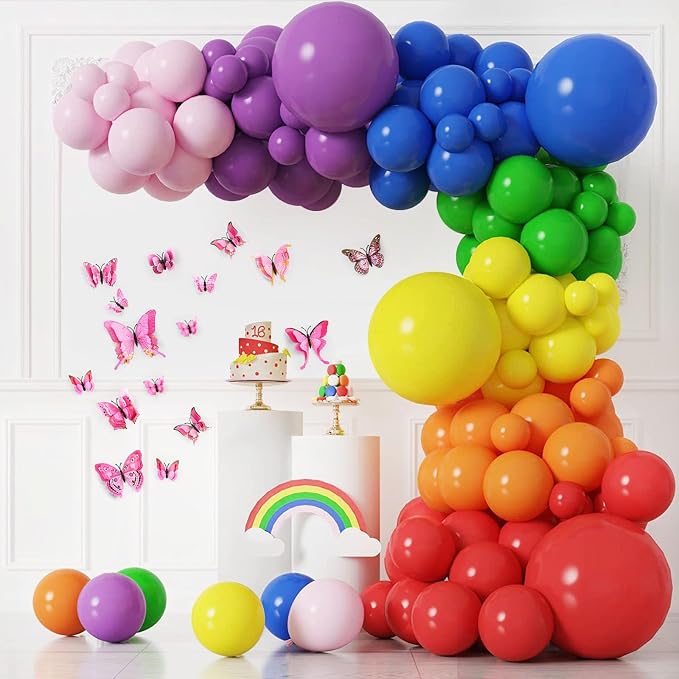 SAOROPEB 3D Butterfly Wall Decor, 48 Pcs Pink Butterfly Decorations
