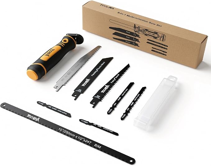 8-In-1 Multi Blades Hand Saw, Drywall, Hacksaw, Jab Saw & Wood Cutter Tool