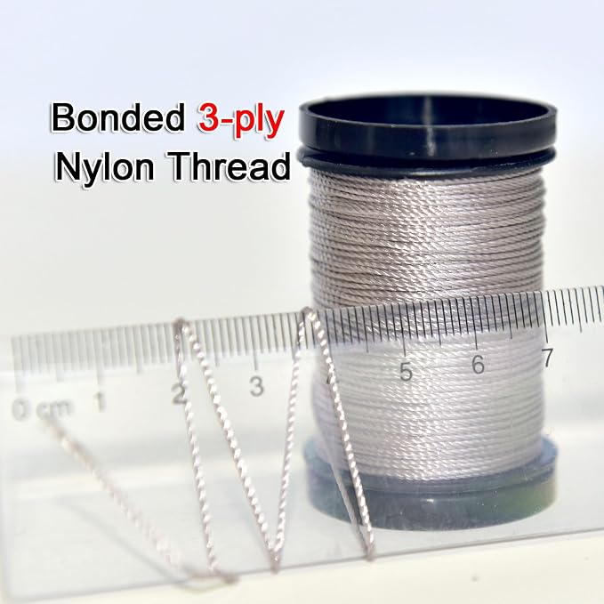 30 Yards Heavy Duty Extra Strong Upholstery Nylon Sewing Thread for Machine, Home, Hand, Craft, and Denim Leather，Color：Antique Violet