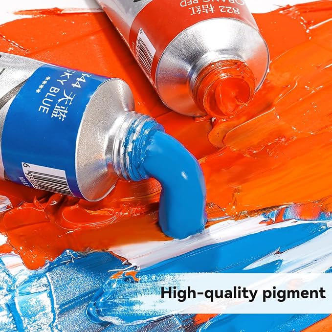 Paul Rubens Oil Paint, 20 Vibrant Colors*50 ml Large Professional Tubes | Oil Colors with High Saturation, Creamy Texture and Consistency, Art Supplies for Artists, Students, Beginners-B Set