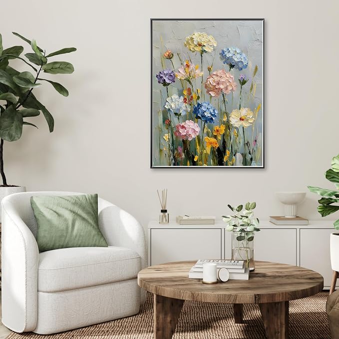 Flowers Diamond Art Kits for Adults,Hydrangea Diamond Painting Wall Decor