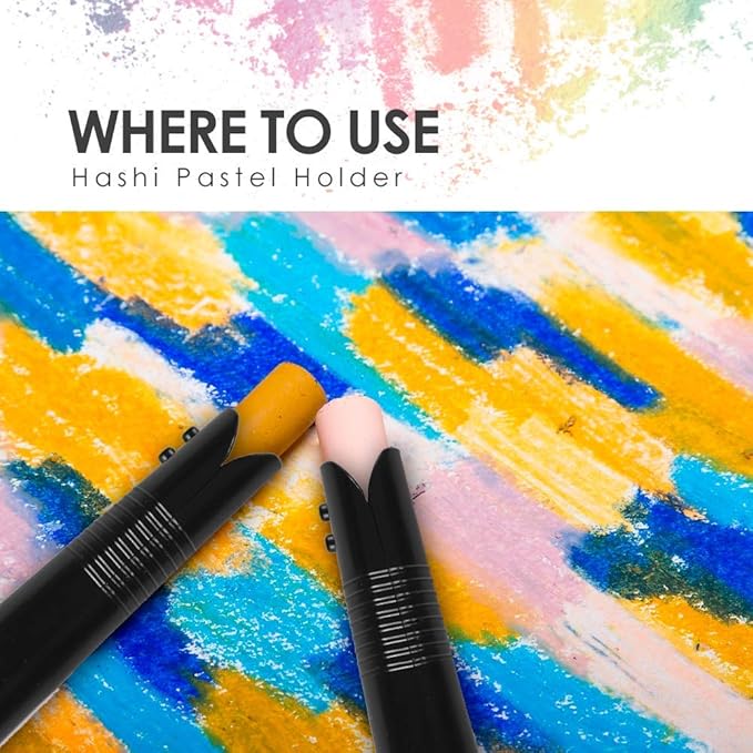 HA SHI Adjustable Pastel Holder, 2 Pack, Stick Extender for Soft Pastels