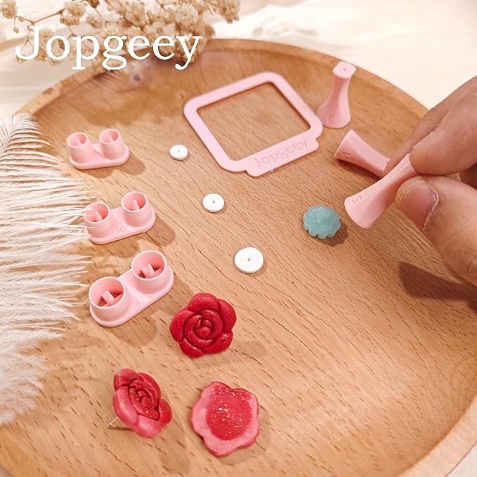 Stud Post Embedding Tool Set for Polymer Clay Earring, Polymer Clay Tools