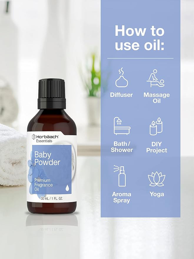 Horbäach Baby Powder Fragrance Oil | 1 fl oz (30ml) | Premium Grade