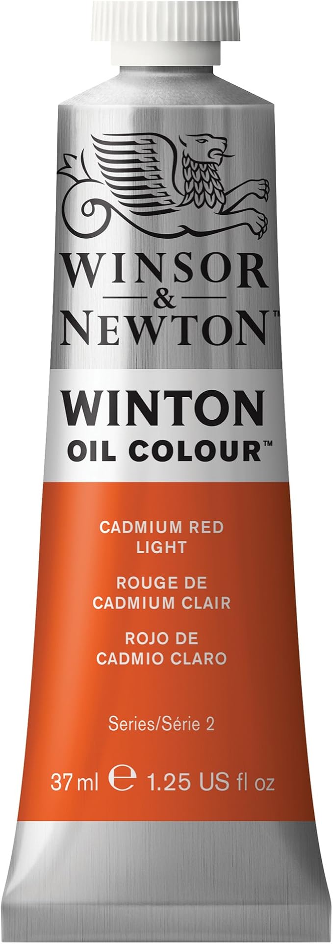 Winsor & Newton Winton Oil Color, 37ml Tube, Cadmium Red Light | High-quality pigments, Durable, Lightfast, Permanent, Uniform Consistency, Great Pigment Load
