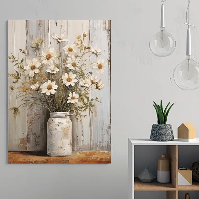 Diamond Art Kits for Adults,Vintage Flower Diamond Painting Kits 12x16in