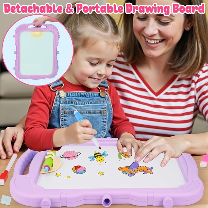 Toddlers Art Easel KidMagnetic White Board Chalk Board Toys 3 4 5 Year Girl Birthday Gifts