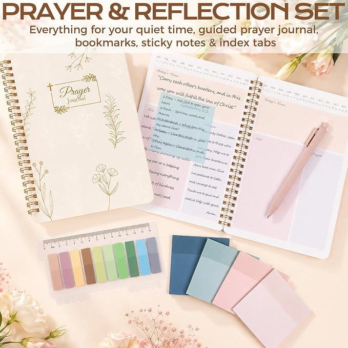 XKDOUS Bible Cover Case for Women Bible Bag Journaling Kit w/Study Supplies