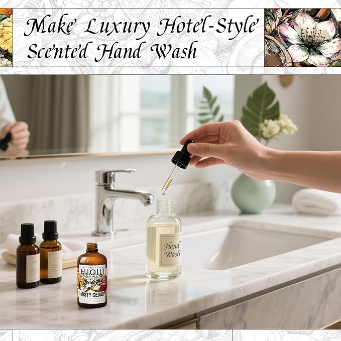 HIQILI Misty Cedar Fragrance Oil for Diffuser, Candle & Soap Making