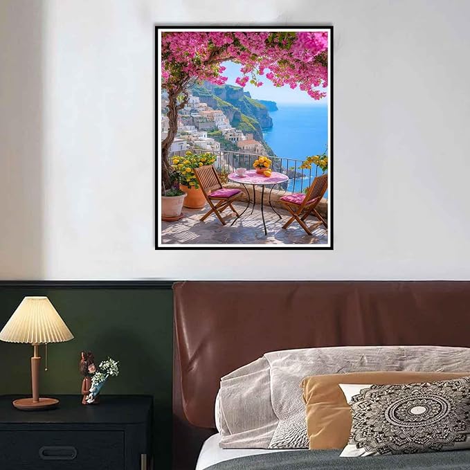Yunruily Paint by Numbers Adults Landscape-Paint by Numbers Kits for Adults,Paint by Numbers for Adult Canvas for Gifts Home Wall Decor(16x20inch)