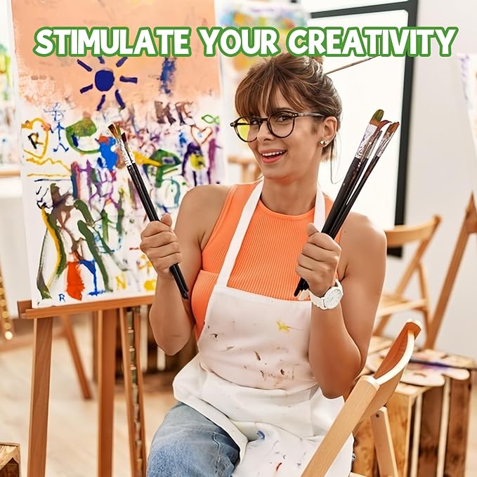 ESRICH Stretched Canvas for Painting 16x20 Inch, 3Pack Large Canvas for Painting, Triple Primed Acid-Free Cotton Blank Canvases for Oil, Acrylic, Watercolor & Gouache for Paint Parties, Art Classes