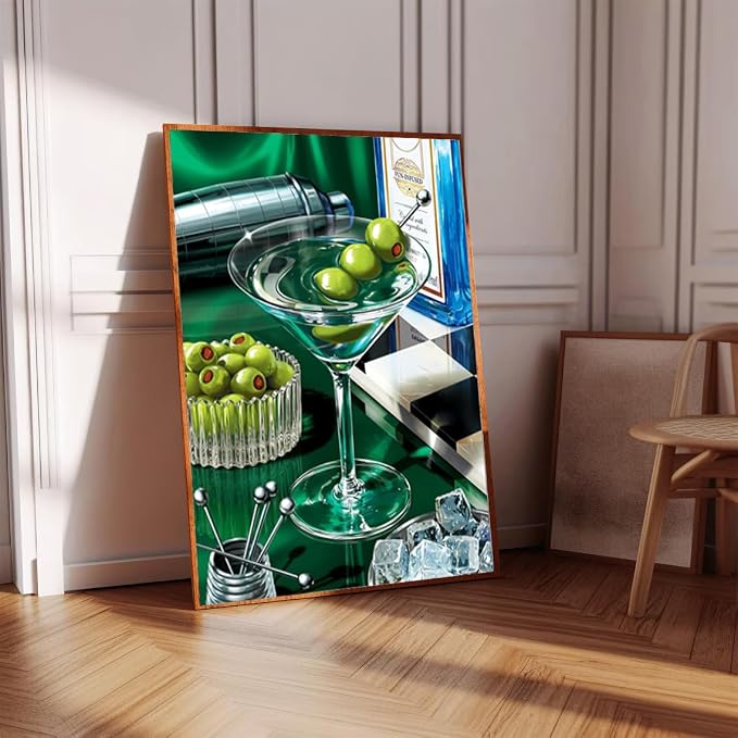 Cocktail Diamond Art Kits for Adults Diamond Painting Kit for Adults