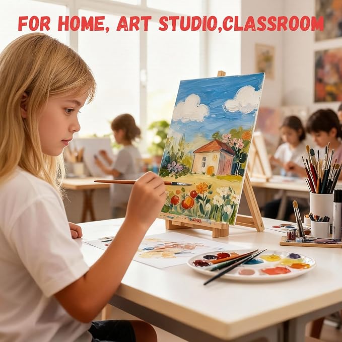 Simetufy 72 Pcs 5x7inch Small Canvas Boards for Kids Painting,Flat Panels | Gesso Primed Acid-Free 100% Cotton for Acrylics Oil Watercolor Tempera Paints