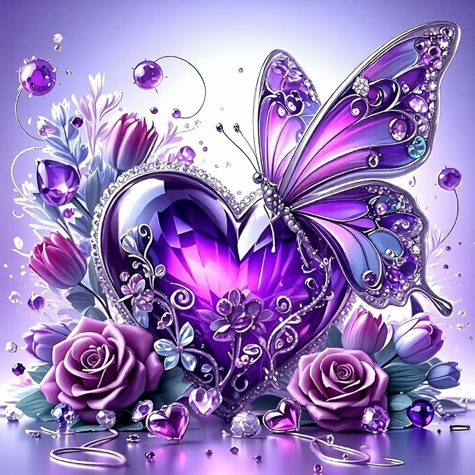 Butterfly Diamond Art Kits for Adults 12 x 12inch
