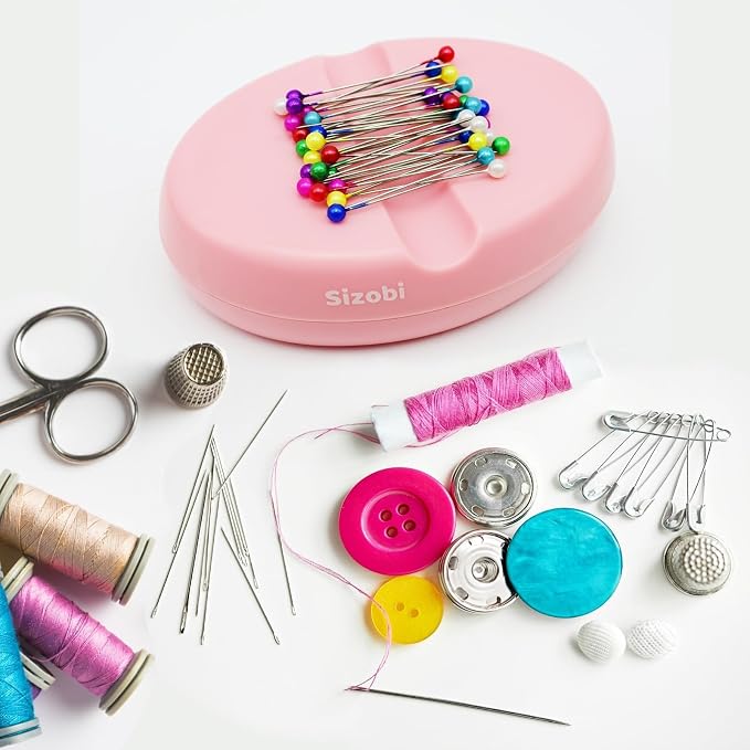 Sizobi Magnetic Bobby Pin Holder,Magnetic Pin Cushions for Sewing