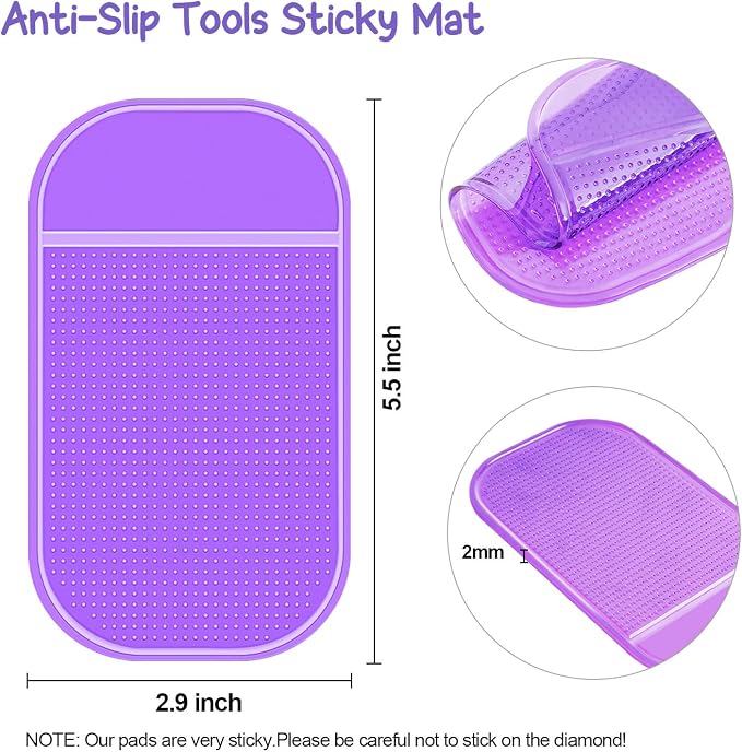 18 Pieces Anti-Slip Sticky Mat for Diamond Art Painting
