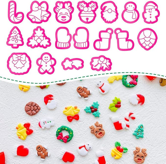 Holiday Theme Polymer Clay Cutters Set – Molds, Clay Cutters for Polymer Clay, Clay Earring Cutters, Clay Tools