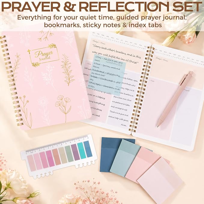 XKDOUS Bible Cover Case for Women Bible Bag Journaling Kit w/Study Supplies
