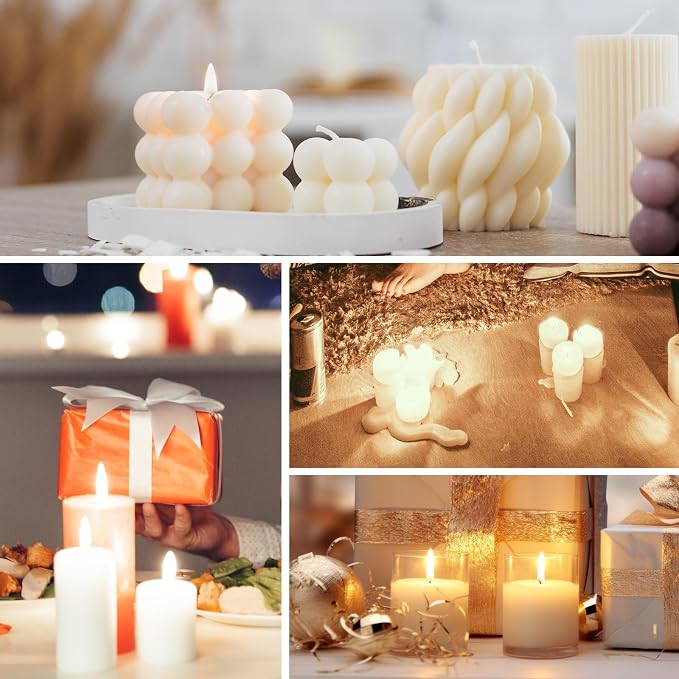 SACATR 2LB Soy Wax for Candle Making, 100% Pure Soy Wax