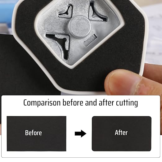 MyArTool 3 Way Corner Rounder Punch, 4mm, 7mm, 10mm 3 in 1 Corner Cutter for Paper Crafts, DIY Projects, Laminate, Photo Corner, Card Making and Scrapbooking