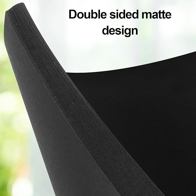 Joyberg Black Cardstock 8.5 x 11, 230gsm Cover Cardstock Paper, 85 Lb Heavy Card Stock for Printer, Card Stock Paper for Invitations, Scrapbooking, Crafts, Diy Cards, Decoration, Drawing (30 Sheets)