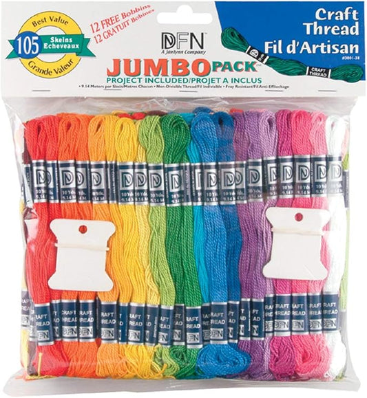 Craft Thread Value Pack, Multicolor (3001-38)