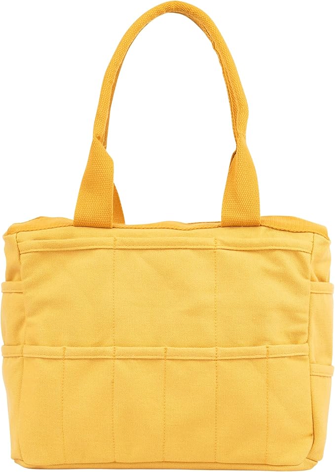 Soolla Studio Bag: Art Supply Storage Organizer & Pottery Tool Bag, Washable Tote, Yarn Bag, Crochet, 30 Pockets, 15+ Colors