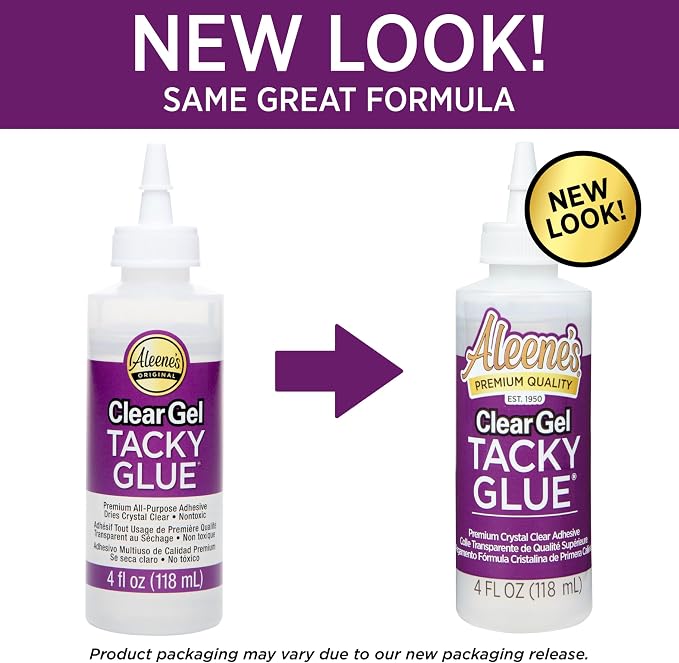 Aleene's AR6-2 Clear Gel Tacky Glue, 4 oz., 4 oz., Multicolor