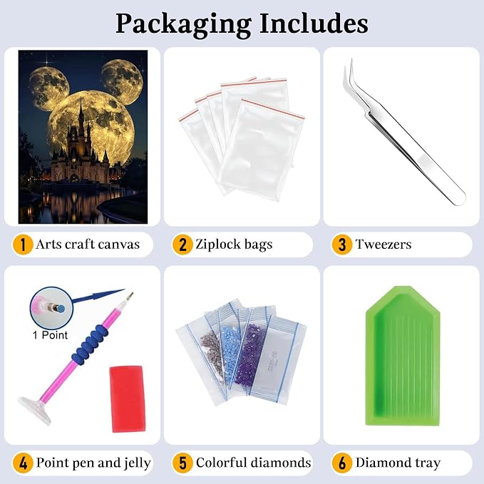 Diamond Art Painting Kits for Adults,Castle Diamond Painting Kits 12x16inch