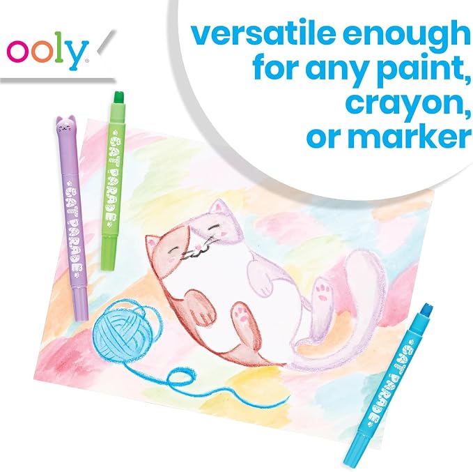 Ooly Lil' Watercolor Paint Pad for Kids, 20 Sheets, 9x12 in | Ages 3+, 200 GSM Acid-Free No-Bleed Paper, 9x12 in, Great for Painting, Watercolor, and Art Projects