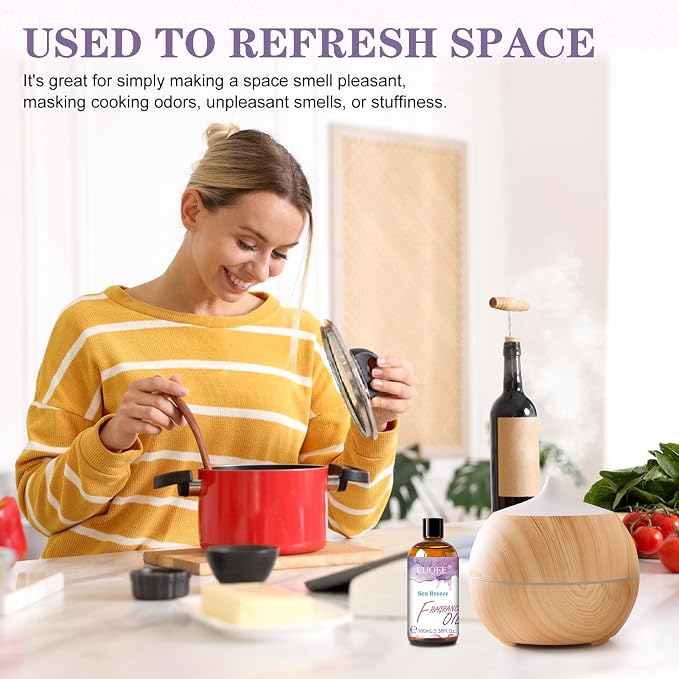 EUQEE Sea Breeze Fragrance Oil for Soap Making(3.38Fl Oz)