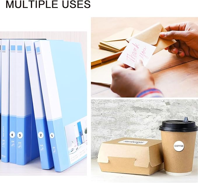 3000 Pieces Diamond Painting Storage Containers White Labels, Diamond Painting Bead Kits for Name Number, Self-Adhesiven Blank Writable Small Art Stickers for Office DIY (0.59 inch)