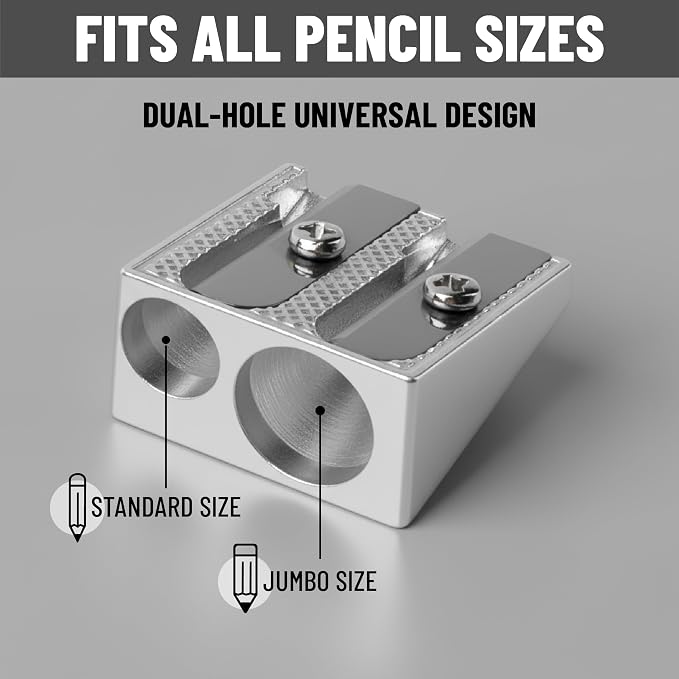 Mr. Pen- Handheld Metal Pencil Sharpener, 8 Pack
