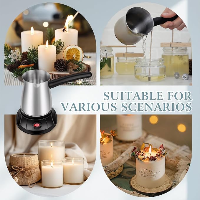 Aottom Wax Melter for Candle Making - Stainless Steel Candle Wax Melter Pot