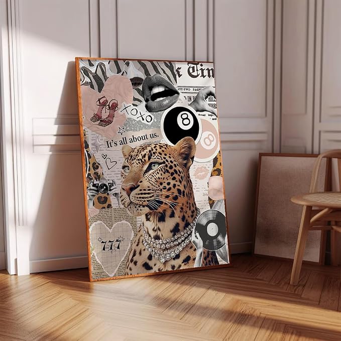 Fashion Leopard Square Diamond Art Kits for Adults Diamond Painting Kit