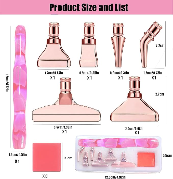 Heyseri Diamond Art Pens, “Classic Wax Stylus” Diamond Painting Pen, Traditional Diamond Painting Tools Accessories, Gem Art Pen with Metal Tips for 5D Craft Nail