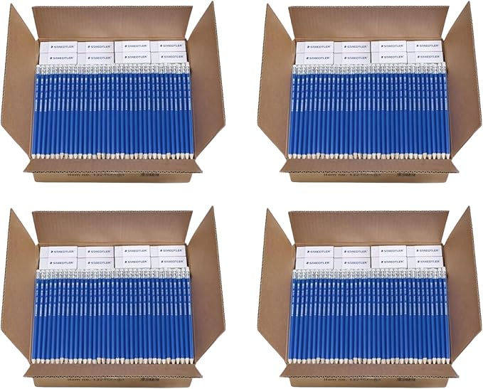 STAEDTLER Norica #2 HB Pencils, 576 Pencils + 48 Erasers, 3 Pack