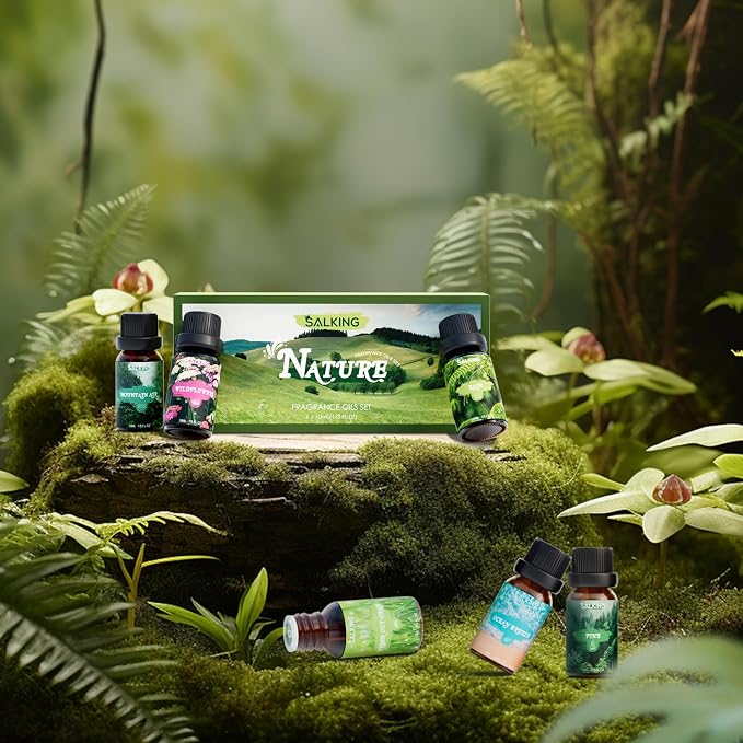 SALKING Nature Fragrance Oils, Essential Oils Set for Diffuser for Home